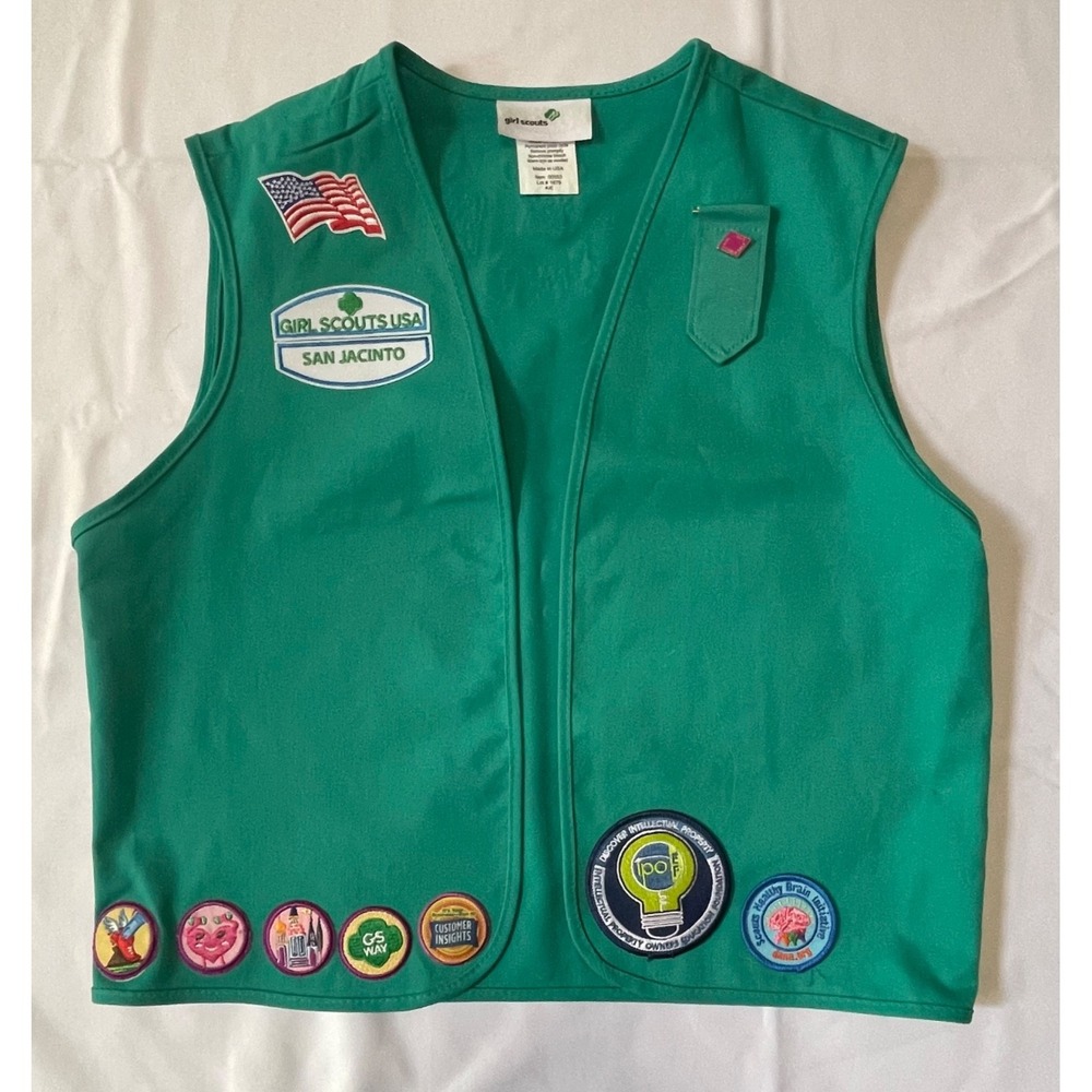 Girl Scout Vest 2018 Patch Collection No Troop ID GSUSA Uniform